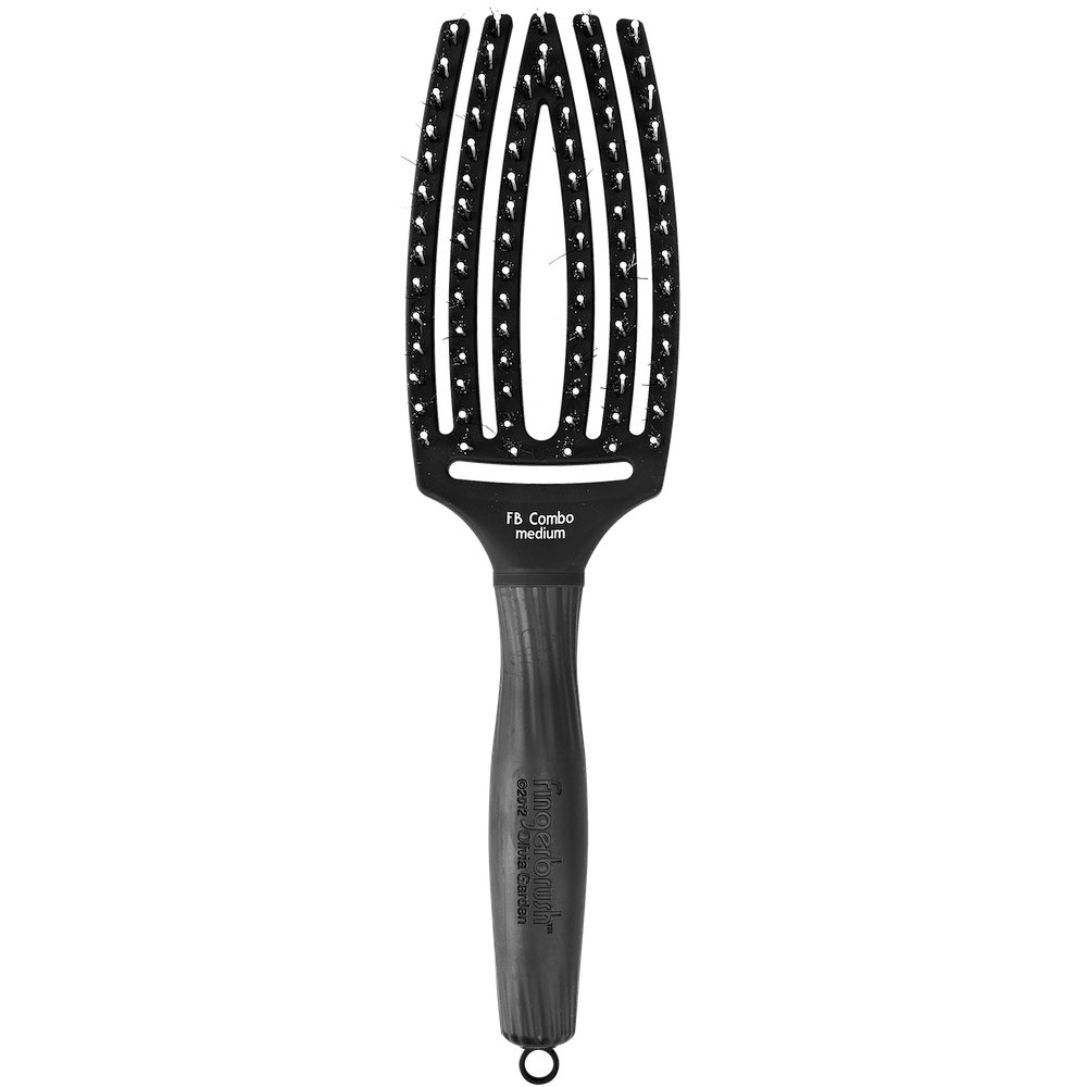 Olivia Garden Fingerbrush Combo Bürste schwarz- Medium