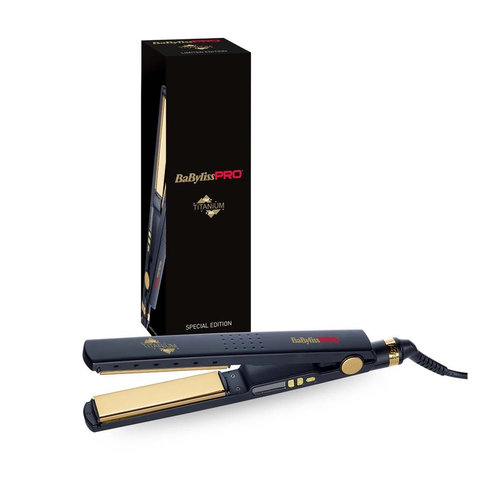 Babyliss PRO Profi Titanium Ionic Glätteisen Haarglätter schwarz BAB3091BKTE