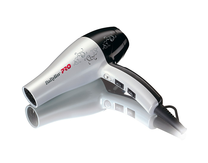 Babyliss PRO Pro Light 2000 W Haartrockner Fön leicht & leise weiss BAB5559WTE