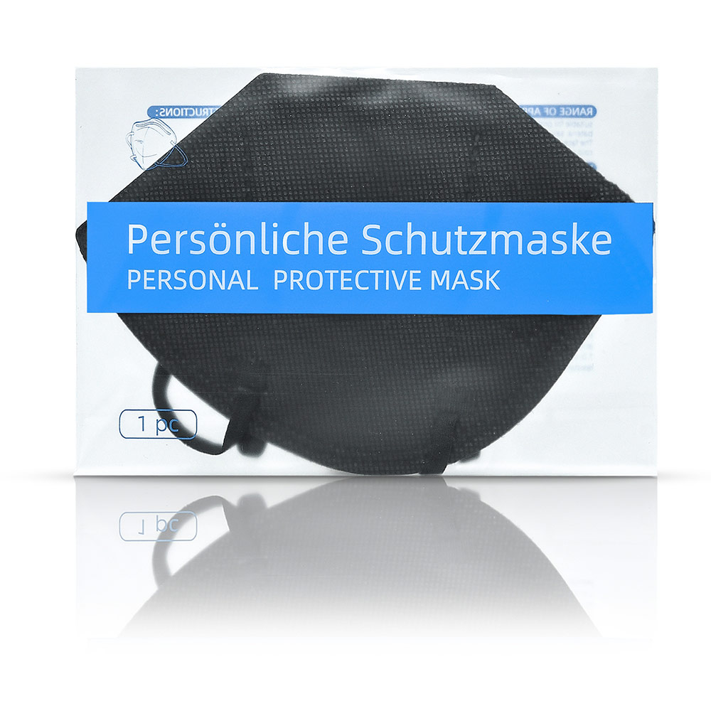 HYGISUN Mundschutz FFP2 Maske FFP 2 Atemschutzmaske 20 Stück SCHWARZ