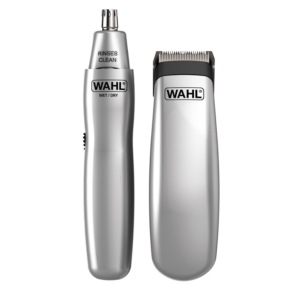 Wahl Travel Set Reiseset batteriebetriebener Trimmer und Ohren-/ Nasentrimmer