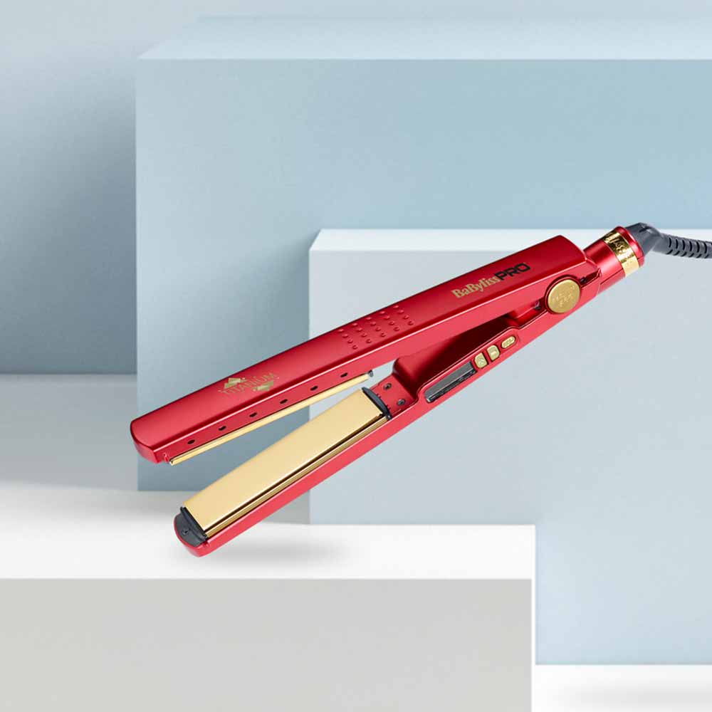 Babyliss PRO Profi Titanium Ionic Glätteisen Haarglätter rot BAB3091RDTE