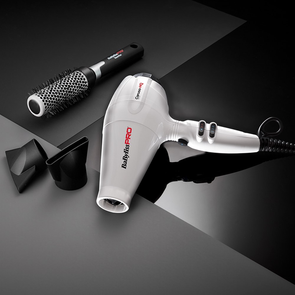 Babyliss PRO CARUSO HQ weiss Fön Föhn Haartrockner 2400 W BAB6970WIE