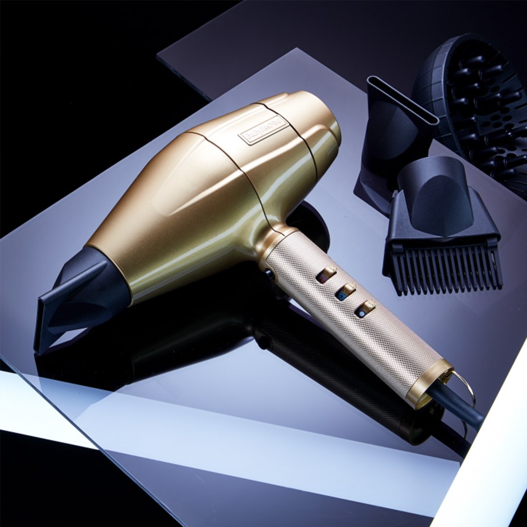 BaByliss PRO 4Artists Digitaler Haartrockner GOLD FX 2200 Watt FXBDG1E